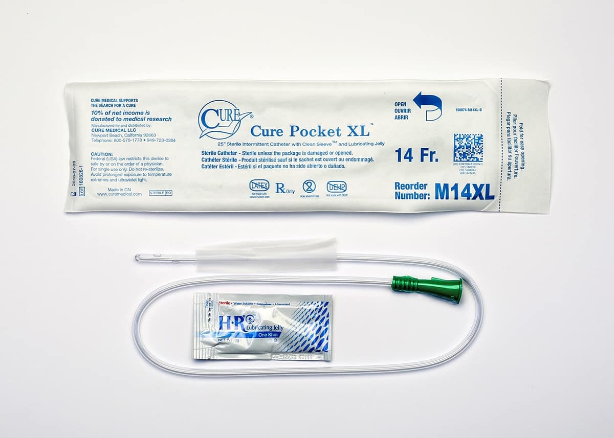 Cure Pocket XL™ Extra-Long Pocket Catheter with Lubricant