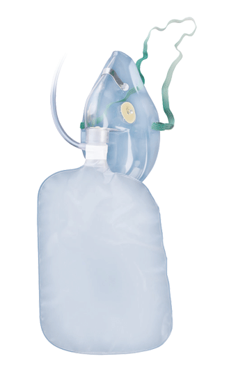 Oxygen Masks, high concentration, elongated (under the chin)