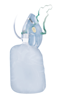 Oxygen Masks, high concentration, elongated (under the chin)