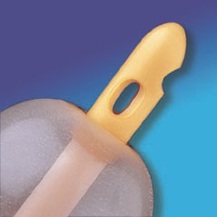 Lubricious coated Foley catheter, Standard, 2-way, hard valve