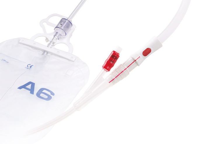 A6 PreKon&trade;, Closed urine drainage system with Silicone foley catheter
