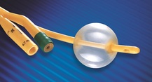 Silicone Elastomer coated Foley catheter, Standard, 2-way, soft valve