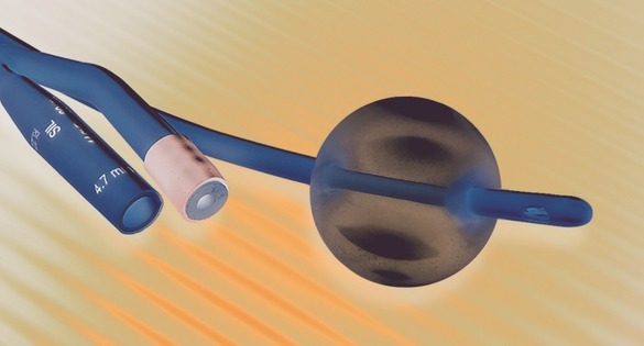 Siliconized Foley catheter Female, 2-way, soft valve