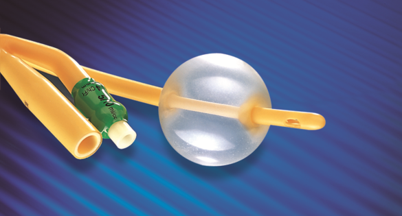 Siliconized Foley catheter, Standard, 2-way, hard valve