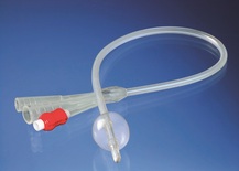 Silicone foley katheter, Standaard, 3-weg, hard ventiel