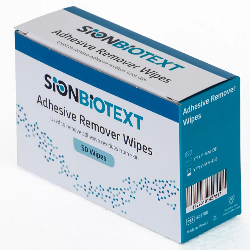 Sion Biotext Adhesive Remover Wipes