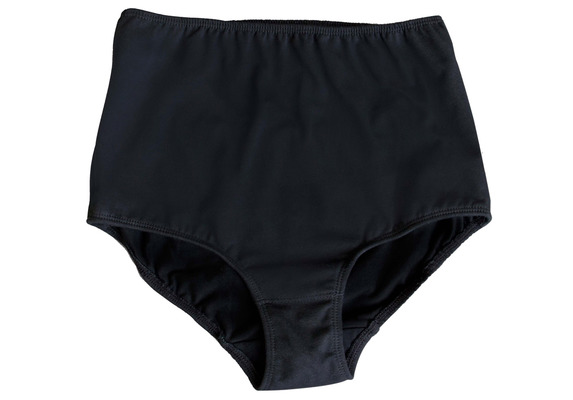 Full Coverage Basic Panty - Black Cotton
